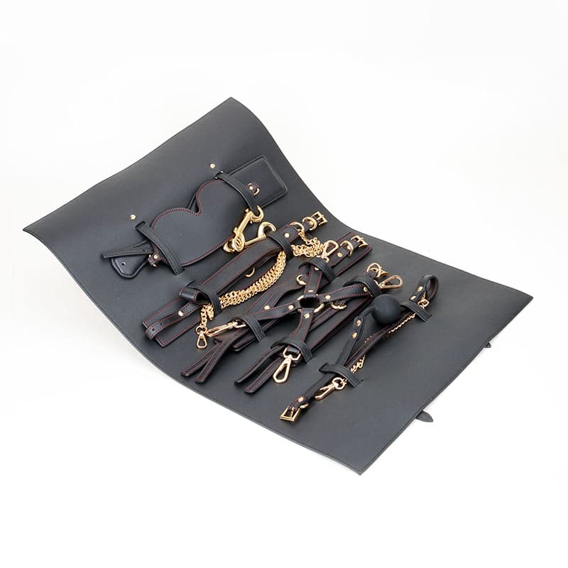 Kit de paquete de rollos de bondage de cuero