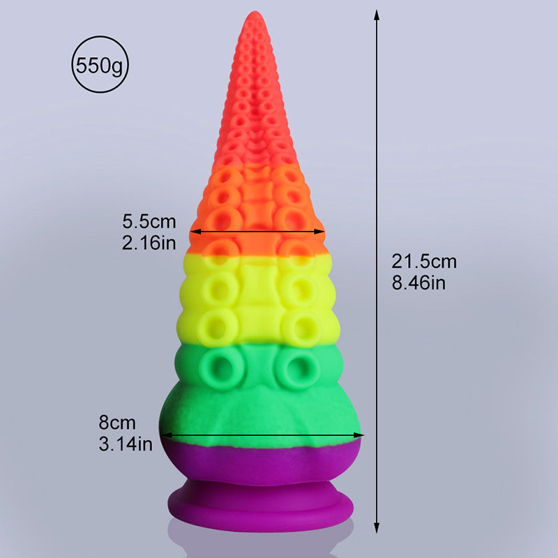 Expansor anal de silicona con diseño de tentáculo único