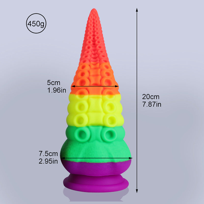 Expansor anal de silicona con diseño de tentáculo único