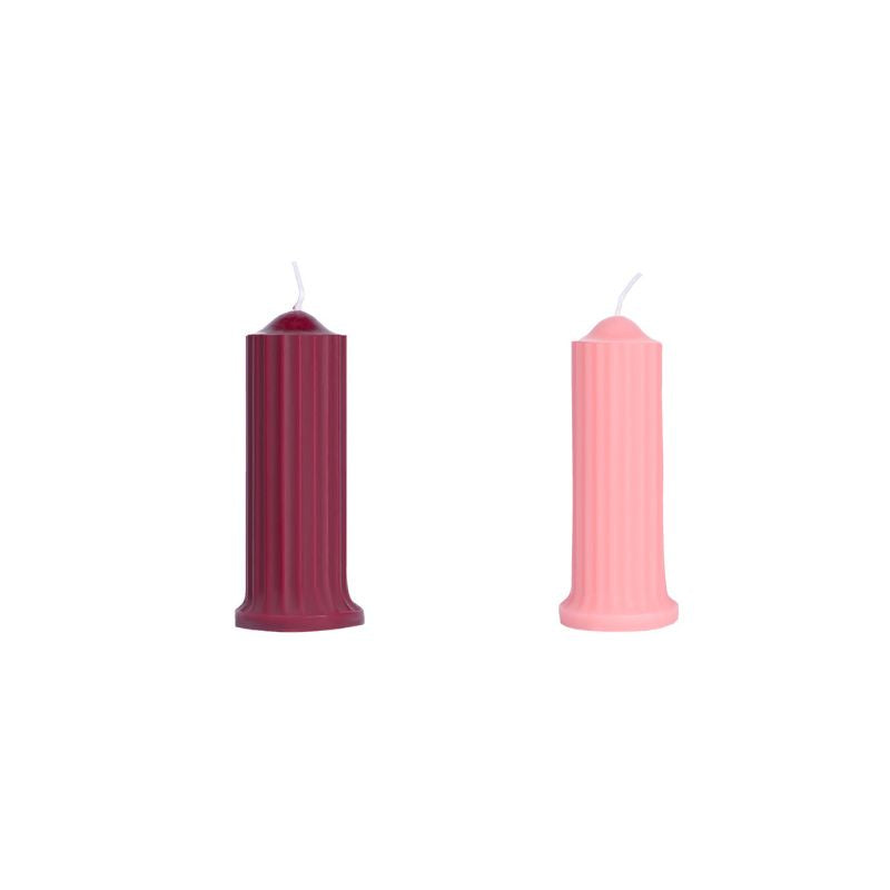 Striped Low Temperature Candle