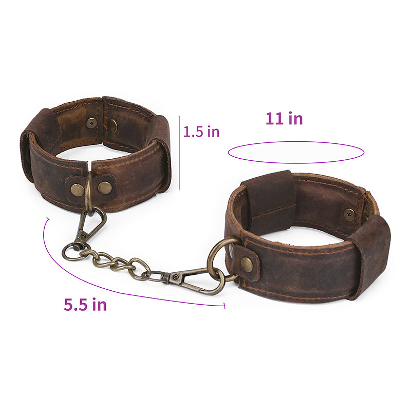 Vintage Leather Ankle Cuffs