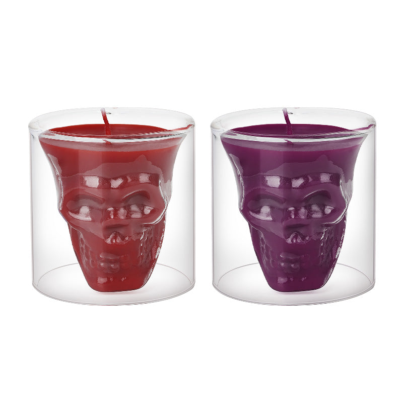 Skull Shape Low Temperature Cup Candle [Diversified Aroma]