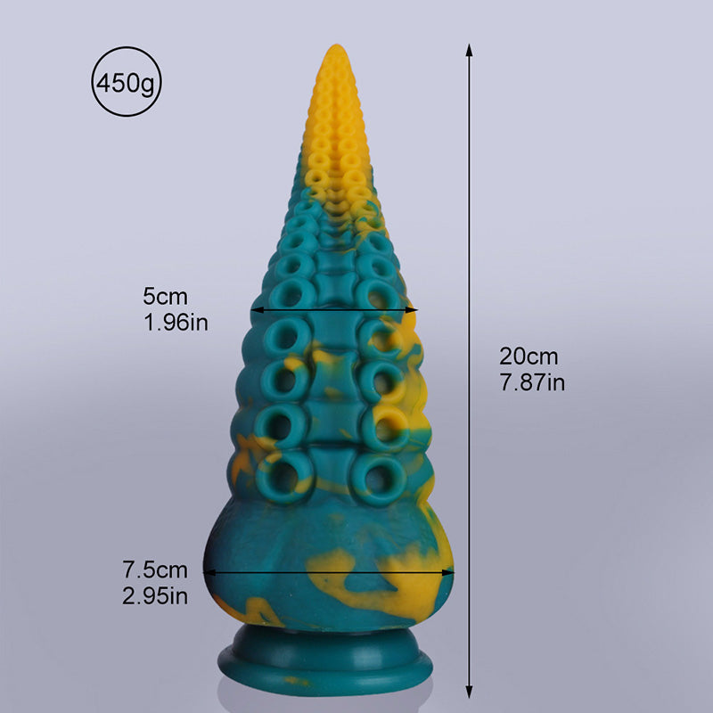 Expansor anal de silicona con diseño de tentáculo único