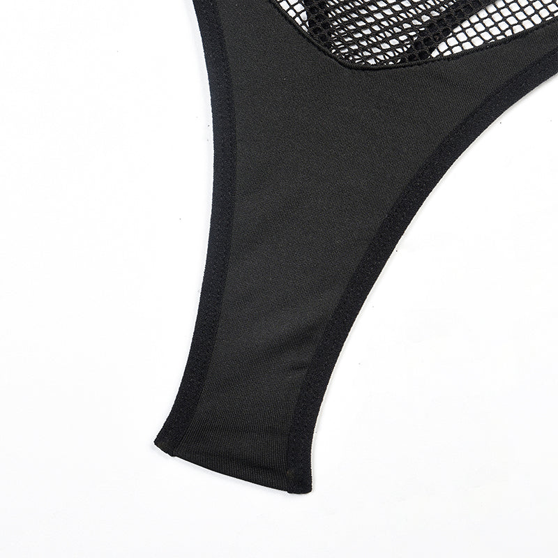 Fishnet Embroidered Bodysuit