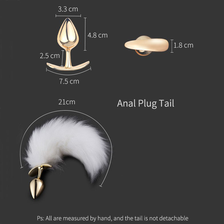 Fox Fur Short Tail Anal Plug