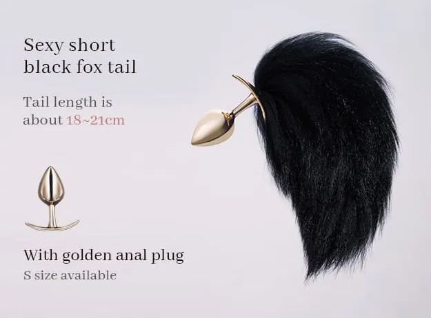 Fox Fur Short Tail Anal Plug