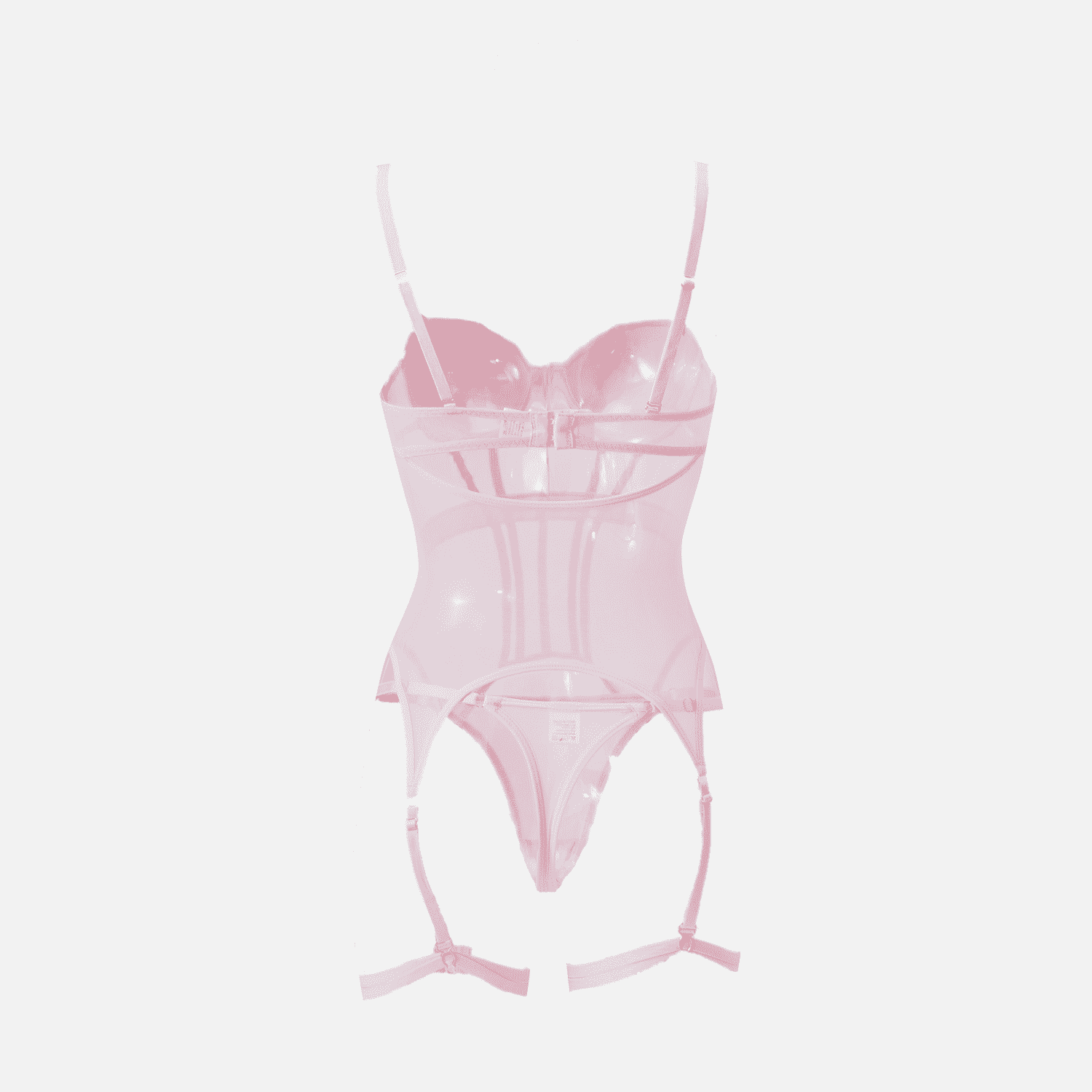 Ensemble de lingerie à bretelles avec jarretière