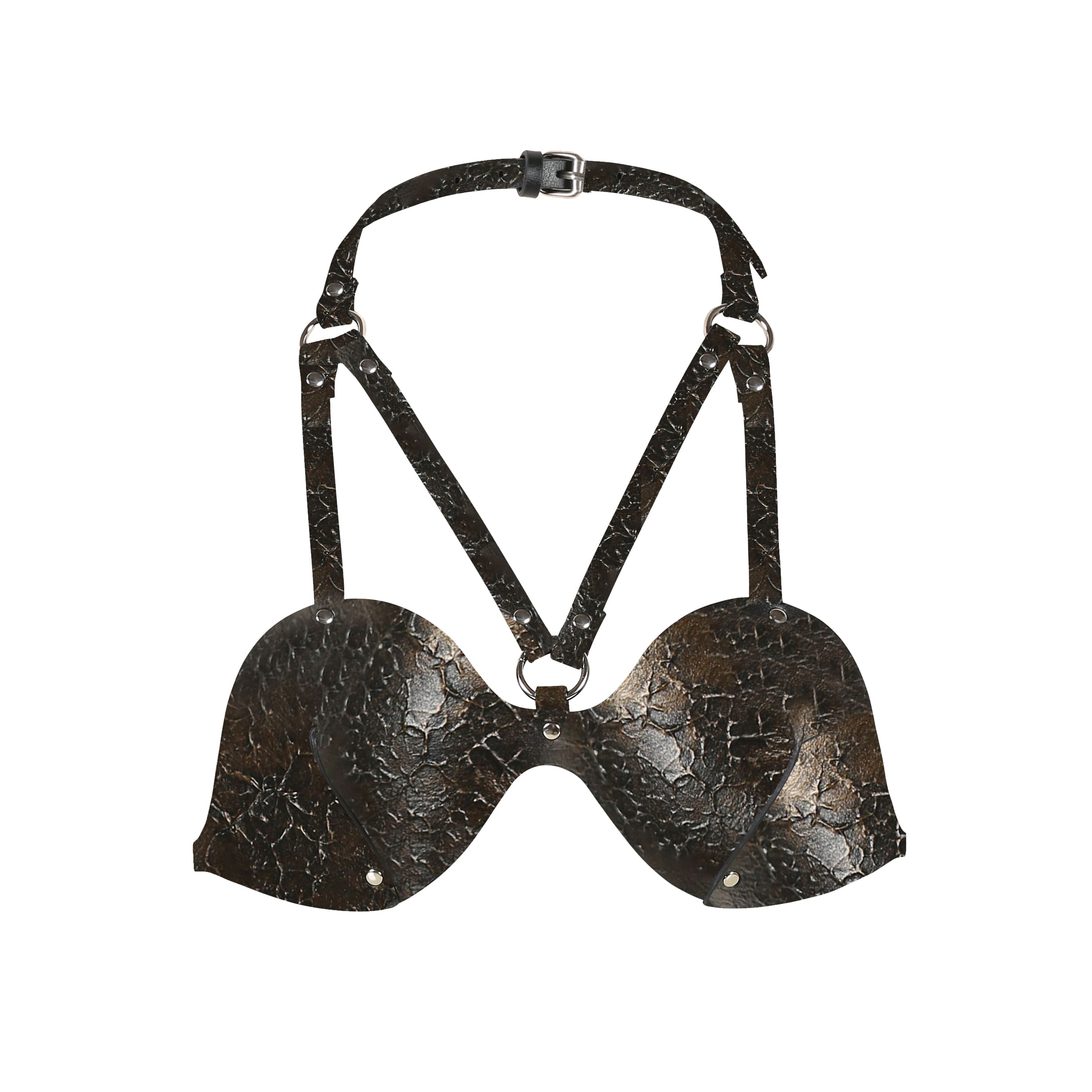 Sujetador Bondage de Pecho de Cuero
