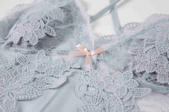 Conjunto de dormir en jacquard con flores