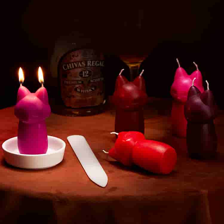 Fox Shape Low Temperature Candle [Diversified Aroma]