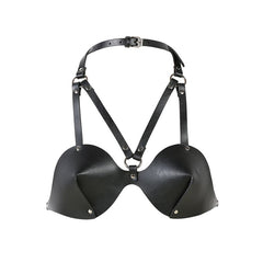 Sujetador Bondage de Pecho de Cuero