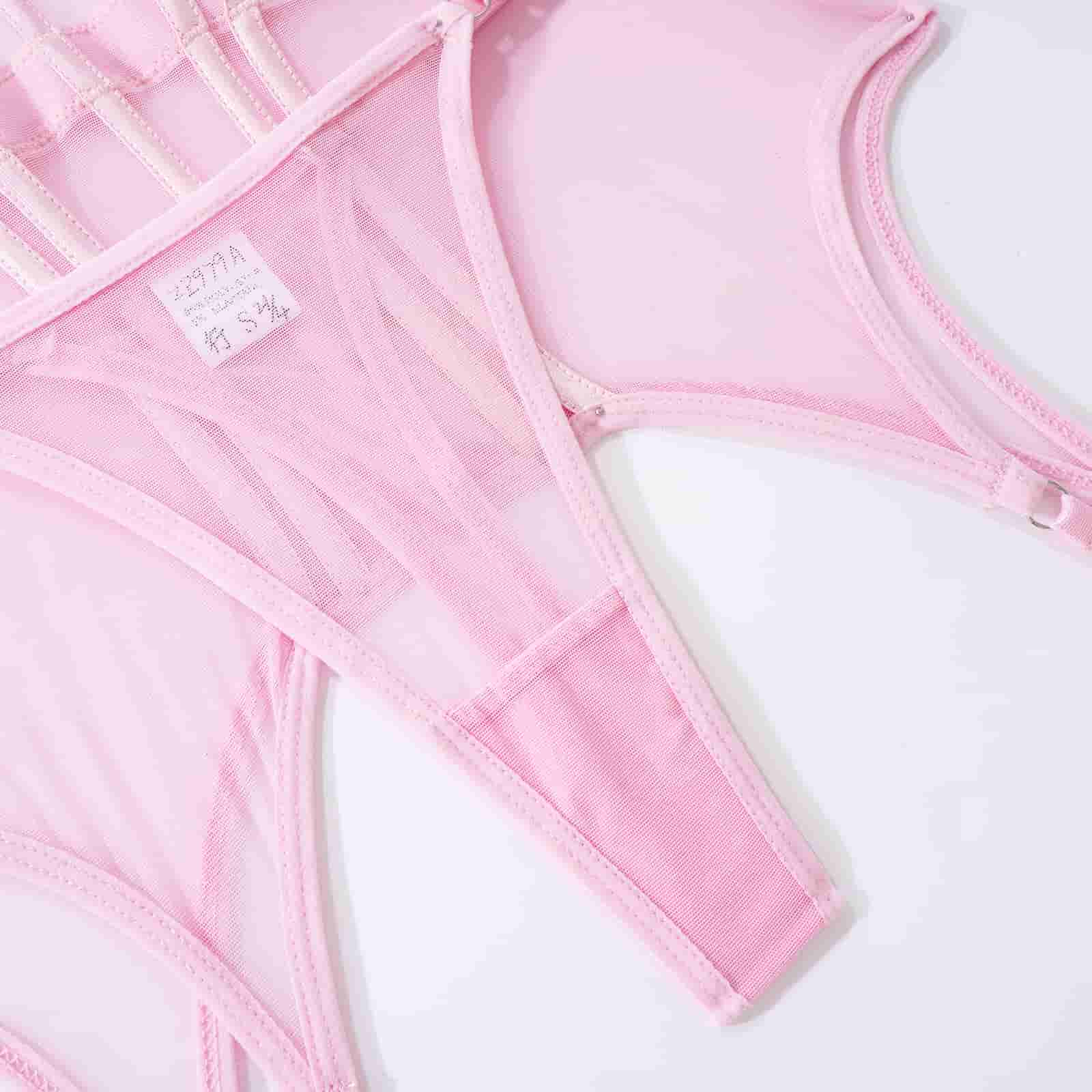 Ensemble de lingerie à bretelles avec jarretière