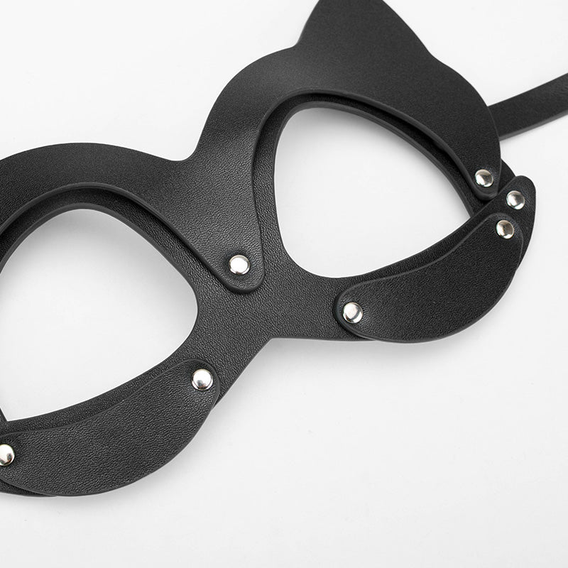 Masquerade Leather Cat Mask