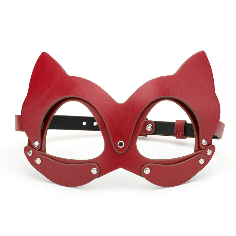 Masquerade Leather Cat Mask