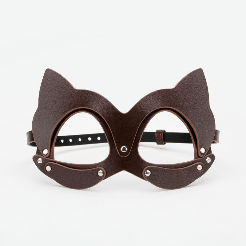 Masquerade Leather Cat Mask
