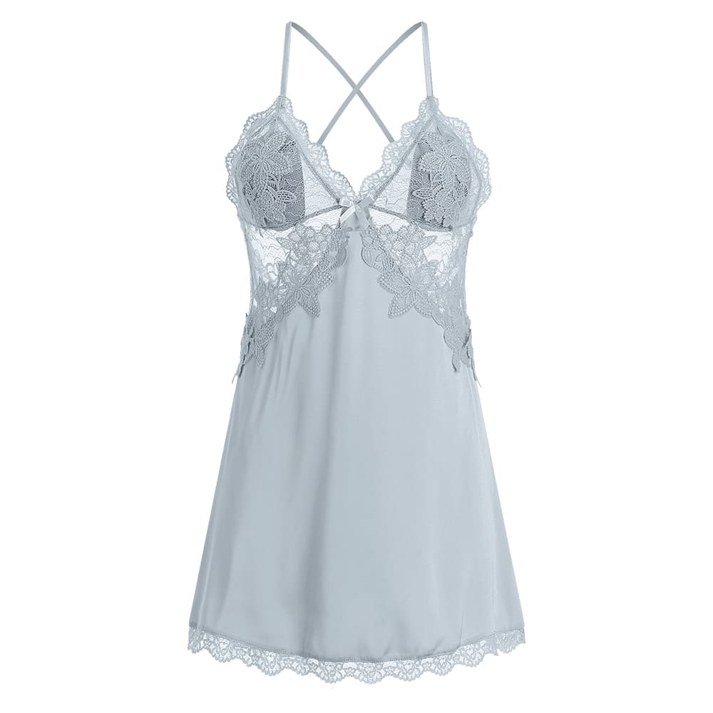 Slip de jacquard con flores